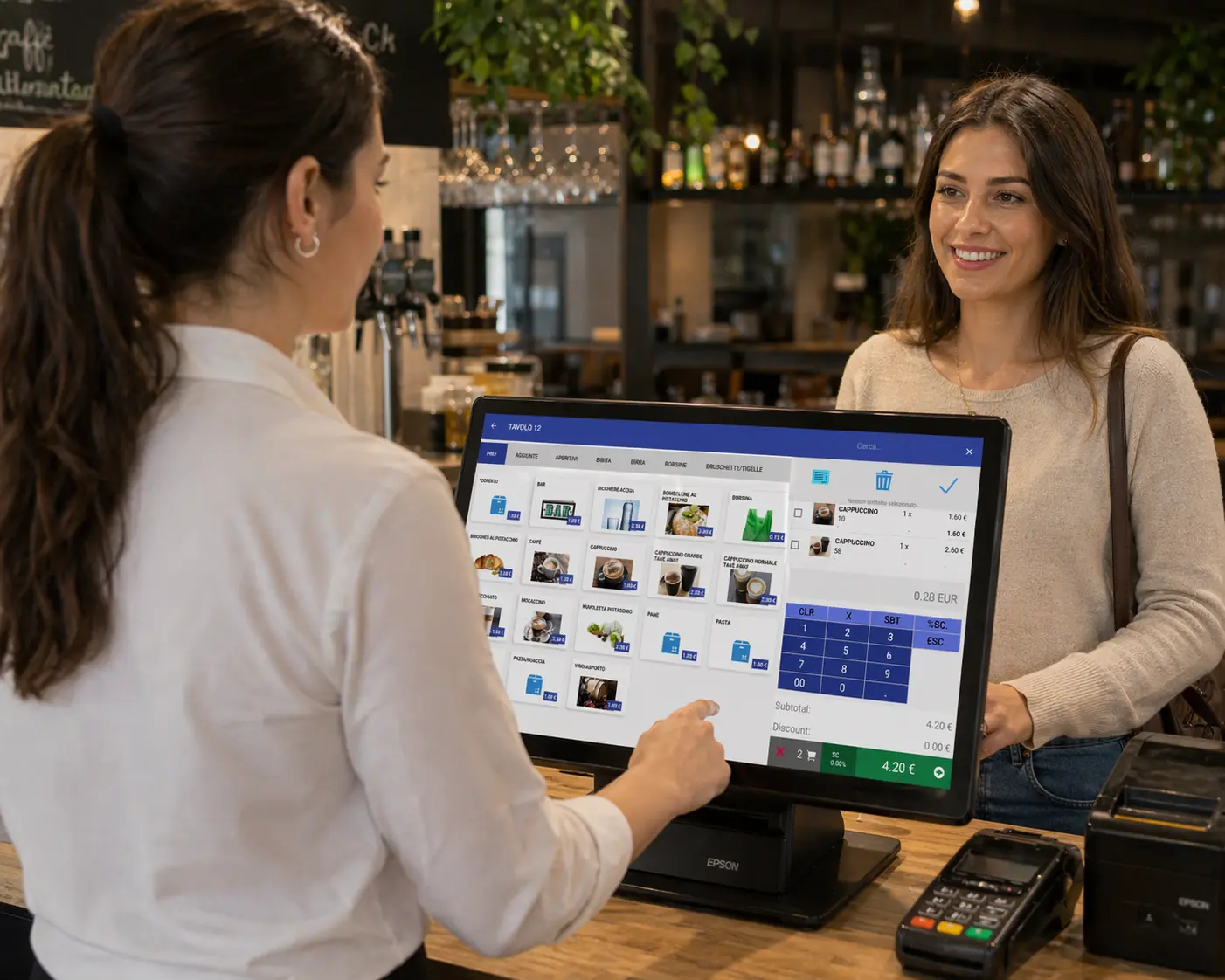 IPos Bistro Touch Interface e Terminale Cassa Ristorazione