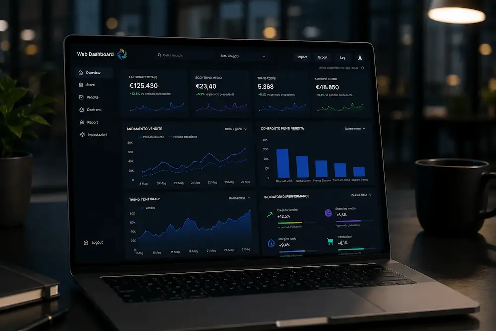 Web Dashboard Real Time Charts
